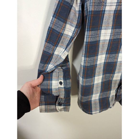 Vans Men's Plaid Button-Down Hooded Sweater Jacket - Size M - Picture 2 of 6